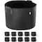 Ipower 10-Gallon 10-Pack Grow Bags (Black), 10PK GLGROWBAG10X5X2 - alternate 1